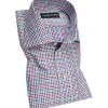rosso e nero Hemd 11/04 Slim Fit, Baumwolle, Multicolour kariert, Multicolour