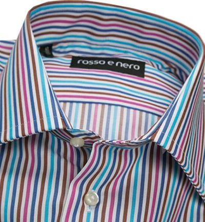 rosso e nero Hemd 1117/04 Slim Fit, Baumwolle, Multicolour gestreift, Multicolour 2 rosso e nero Hemd 1117/04 Slim Fit, Baumwolle, Multicolour gestreift, Multicolour – Bild 2