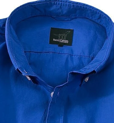 Henry Cotton's Hemd 5001550/28089/744 Baumwolle, Blau 2 Henry Cotton's Hemd 5001550/28089/744 Baumwolle, Blau – Bild 2