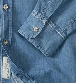 7 for all mankind Jeans-Hemd S6M0106BU Jeanshemd, Baumwolle, Denim -hemdenverkauf 188182 norm3