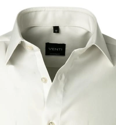 Venti Modern Fit 1/2 Kent 001620/002 Kurzarmhemd, Popeline, Wollweiß 2 Venti Modern Fit 1/2 Kent 001620/002 Kurzarmhemd, Popeline, Wollweiß – Bild 2