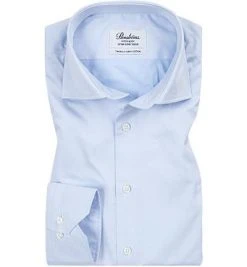 Stenströms Fitted Body EL 602772/1467/100 Hemd, Baumwolle, Extra langer Arm, Hellblau