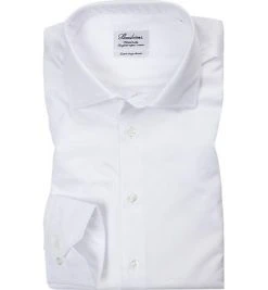 Stenströms Fitted Body EL 602772/1467/000 Hemd, Baumwolle, Extra langer Arm, Weiß