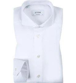 ETON Contemporary Hai 3000/711/00 Hemd, Contemporary Fit, Twill, Weiß