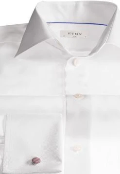 ETON Slim Fit Kent 3100/79512/00 Hemd, Twill, Weiß
