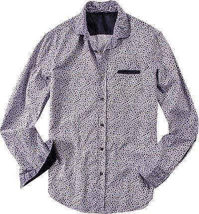 GAS Hemd 150925/0110/2752 Slim Fit, Popeline, Hellblau-braun 1 GAS Hemd 150925/0110/2752 Slim Fit, Popeline, Hellblau-braun