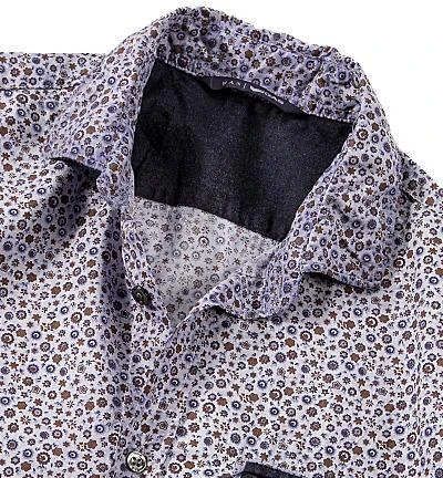 GAS Hemd 150925/0110/2752 Slim Fit, Popeline, Hellblau-braun 2 GAS Hemd 150925/0110/2752 Slim Fit, Popeline, Hellblau-braun – Bild 2