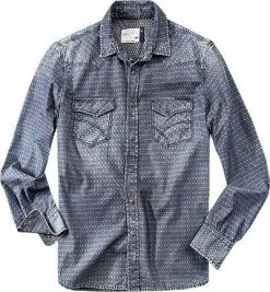 GAS Hemd 1507/010410/WK17 Baumwolle, Dunkelblau