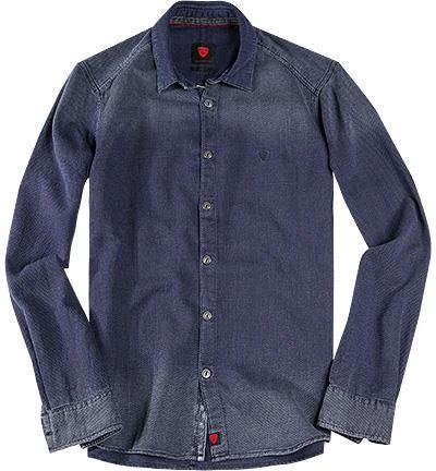 Strellson Sportswear Seth-W 1400669/14001620/720 Hemd, Slim Fit, Baumwolle, Navy meliert, Saphirblau 1 Strellson Sportswear Seth-W 1400669/14001620/720 Hemd, Slim Fit, Baumwolle, Navy meliert, Saphirblau