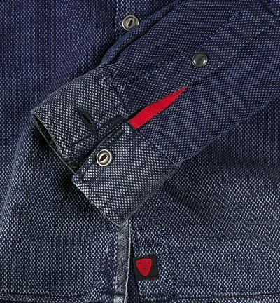 Strellson Sportswear Seth-W 1400669/14001620/720 Hemd, Slim Fit, Baumwolle, Navy meliert, Saphirblau 3 Strellson Sportswear Seth-W 1400669/14001620/720 Hemd, Slim Fit, Baumwolle, Navy meliert, Saphirblau – Bild 3