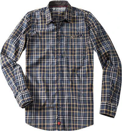 Strellson Sportswear Shay-W 1400617/14001605/335 Hemd, Slim Fit, Popeline, Blau-gelb kariert, Blau-gelb 1 Strellson Sportswear Shay-W 1400617/14001605/335 Hemd, Slim Fit, Popeline, Blau-gelb kariert, Blau-gelb