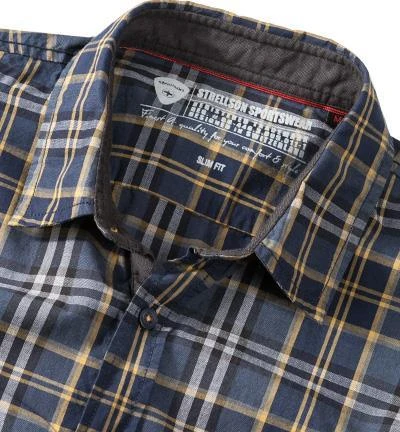 Strellson Sportswear Shay-W 1400617/14001605/335 Hemd, Slim Fit, Popeline, Blau-gelb kariert, Blau-gelb 2 Strellson Sportswear Shay-W 1400617/14001605/335 Hemd, Slim Fit, Popeline, Blau-gelb kariert, Blau-gelb – Bild 2