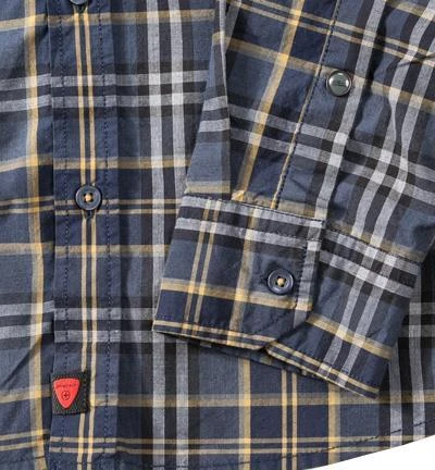 Strellson Sportswear Shay-W 1400617/14001605/335 Hemd, Slim Fit, Popeline, Blau-gelb kariert, Blau-gelb 3 Strellson Sportswear Shay-W 1400617/14001605/335 Hemd, Slim Fit, Popeline, Blau-gelb kariert, Blau-gelb – Bild 3