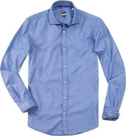 Lucky de Luca Hemd Joey 1207/1 Slim Fit, Baumwolle, Blau