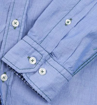 Lucky de Luca Hemd Joey 1207/1 Slim Fit, Baumwolle, Blau 3 Lucky de Luca Hemd Joey 1207/1 Slim Fit, Baumwolle, Blau – Bild 3