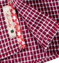 Lucky de Luca Hemd Nyro 1118/2 Slim Fit, Baumwolle, Rot-weiß kariert, Rot -hemdenverkauf 193050 norm4