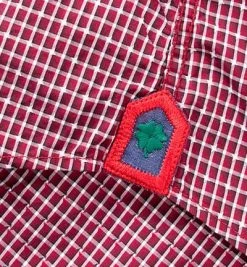 Lucky de Luca Hemd Nyro 1118/2 Slim Fit, Baumwolle, Rot-weiß kariert, Rot -hemdenverkauf 193050 norm5