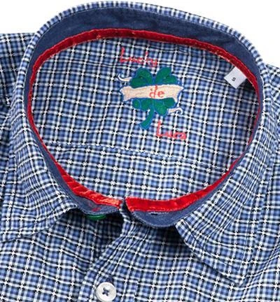 Lucky de Luca Hemd Nyro 1125/1 Slim Fit, Baumwolle, Blau kariert, Blau 2 Lucky de Luca Hemd Nyro 1125/1 Slim Fit, Baumwolle, Blau kariert, Blau – Bild 2