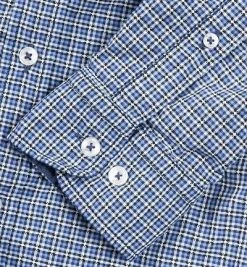 Lucky de Luca Hemd Nyro 1125/1 Slim Fit, Baumwolle, Blau kariert, Blau 8 Lucky de Luca Hemd Nyro 1125/1 Slim Fit, Baumwolle, Blau kariert, Blau -hemdenverkauf 193052 norm3