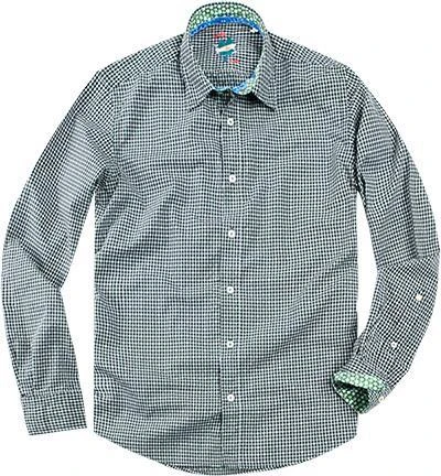 Lucky de Luca Hemd Nyro 1118/3 Slim Fit, Baumwolle, Grün kariert, Grün 1 Lucky de Luca Hemd Nyro 1118/3 Slim Fit, Baumwolle, Grün kariert, Grün