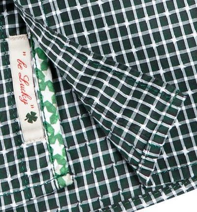 Lucky de Luca Hemd Nyro 1118/3 Slim Fit, Baumwolle, Grün kariert, Grün 4 Lucky de Luca Hemd Nyro 1118/3 Slim Fit, Baumwolle, Grün kariert, Grün – Bild 4