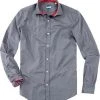 Lucky de Luca Hemd Joey 1207/3 Slim Fit, Fil à Fil, Grau
