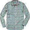 Lucky de Luca Hemd Joey 1215/2 Slim Fit, Popeline, Blau-grün kariert, Grün