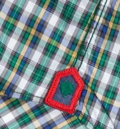 Lucky de Luca Hemd Joey 1215/2 Slim Fit, Popeline, Blau-grün kariert, Grün -hemdenverkauf 193060 norm5