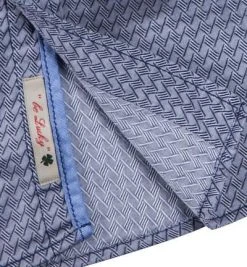 Lucky de Luca Hemd Joey 1209/1 Slim Fit, Popeline, Blau gemustert, Blau -hemdenverkauf 193062 norm4