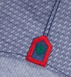 Lucky de Luca Hemd Joey 1209/1 Slim Fit, Popeline, Blau gemustert, Blau -hemdenverkauf 193062 norm5