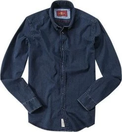 7 for all mankind Jeans-Hemd S6M0143NV Jeanshemd, Baumwoll-Stretch, Dunkelblau