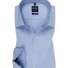 OLYMP Hemd Level Five Body Fit 2005/64/11 Baumwoll-Stretch, Bleu meliert, Bleu