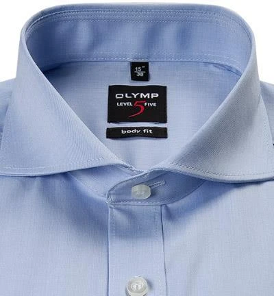 OLYMP Hemd Level Five Body Fit 2007/64/11 Popeline, Hellblau, Bleu 2 OLYMP Hemd Level Five Body Fit 2007/64/11 Popeline, Hellblau, Bleu – Bild 2