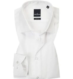 Daniel Hechter Hemd Kent 10200/55982/01 Modern Fit, Baumwolle, Weiß, White