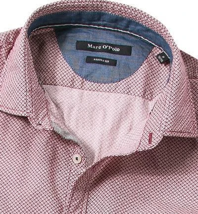 Marc O'Polo Hemd 427/1150/42254/K37 Shaped Fit, Popeline, Karmesinrot gemustert, Karmesinrot 2 Marc O'Polo Hemd 427/1150/42254/K37 Shaped Fit, Popeline, Karmesinrot gemustert, Karmesinrot – Bild 2