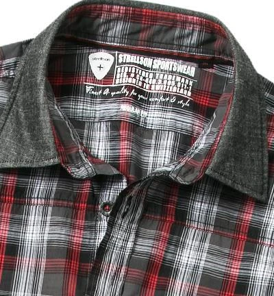 Strellson Sportswear Coby-W 1400628/14001625/363 Hemd, Regular Fit, Popeline, Anthrazit-rot kariert, Anthrazit-rot 2 Strellson Sportswear Coby-W 1400628/14001625/363 Hemd, Regular Fit, Popeline, Anthrazit-rot kariert, Anthrazit-rot – Bild 2