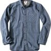 Quiksilver Hemd EQYWT03017/BRQ1 Modern Fit, Popeline, Jeansblau kariert, Jeansblau