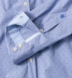 Marc O'Polo Hemd 427/1158/42254/K81 Shaped Fit, Baumwolle, Jeansblau gemustert, Jeansblau -hemdenverkauf 197701 norm3