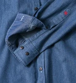 CINQUE Hemd Cispuky Plus 9036/9332/672 Slim Fit, Popeline, Jeansblau gemustert, Jeansblau -hemdenverkauf 197732 norm3