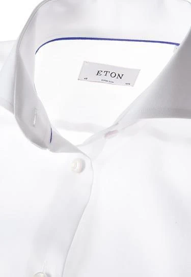 ETON Super Slim fit Hai 3000/73811/00 Hemd, Twill, Weiß 3 ETON Super Slim fit Hai 3000/73811/00 Hemd, Twill, Weiß – Bild 3