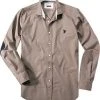 U.S.POLO Hemd 83108/51051/124 Slim Fit, Popeline, Camel, Light brown