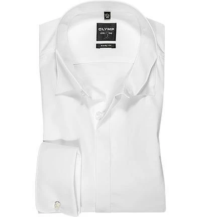 OLYMP Hemd Level Five Body Fit 3077/65/00 Popeline, Weiß 1 OLYMP Hemd Level Five Body Fit 3077/65/00 Popeline, Weiß