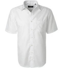 CasaModa Modern Fit 1/2 Arm Kent 008570/0 Kurzarmhemd, Chambray, Weiß