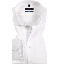 Seidensticker Tailored Hai 240017/01 Hemd, Tailored Fit, Popeline, Weiß