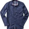 CINQUE Hemd Cispuky 9036/3324/680 Slim Fit, Twill, Indigo gemustert, Indigo