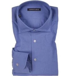 rosso e nero Hemd Fil Fil 50/50/09 Slim Fit, Fil á Fil, Blau