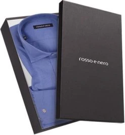 rosso e nero Hemd Fil Fil 50/50/09 Slim Fit, Fil á Fil, Blau -hemdenverkauf 217213 norm4