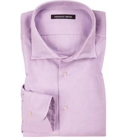 rosso e nero Hemd Firenze E/8 Slim Fit, Baumwolle, Flieder-weiß, Flieder