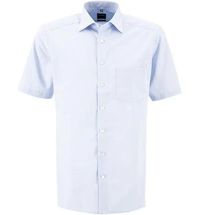 OLYMP Hemd Luxor Modern Fit 0304/12/11 Kurzarmhemd, Chambray, Hellblau, Bleu 1 OLYMP Hemd Luxor Modern Fit 0304/12/11 Kurzarmhemd, Chambray, Hellblau, Bleu