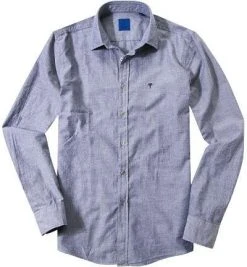 JOOP! Hemd Hanson-W 15002578/123 Bouclé, Blau meliert, Blau